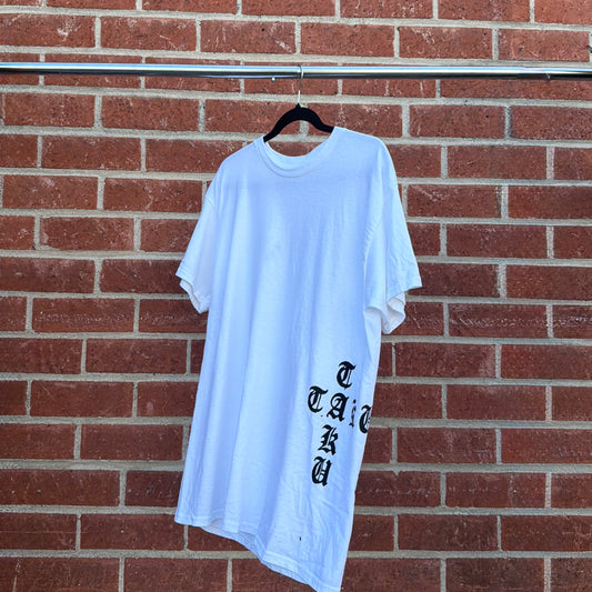 White Dog Tag Tee